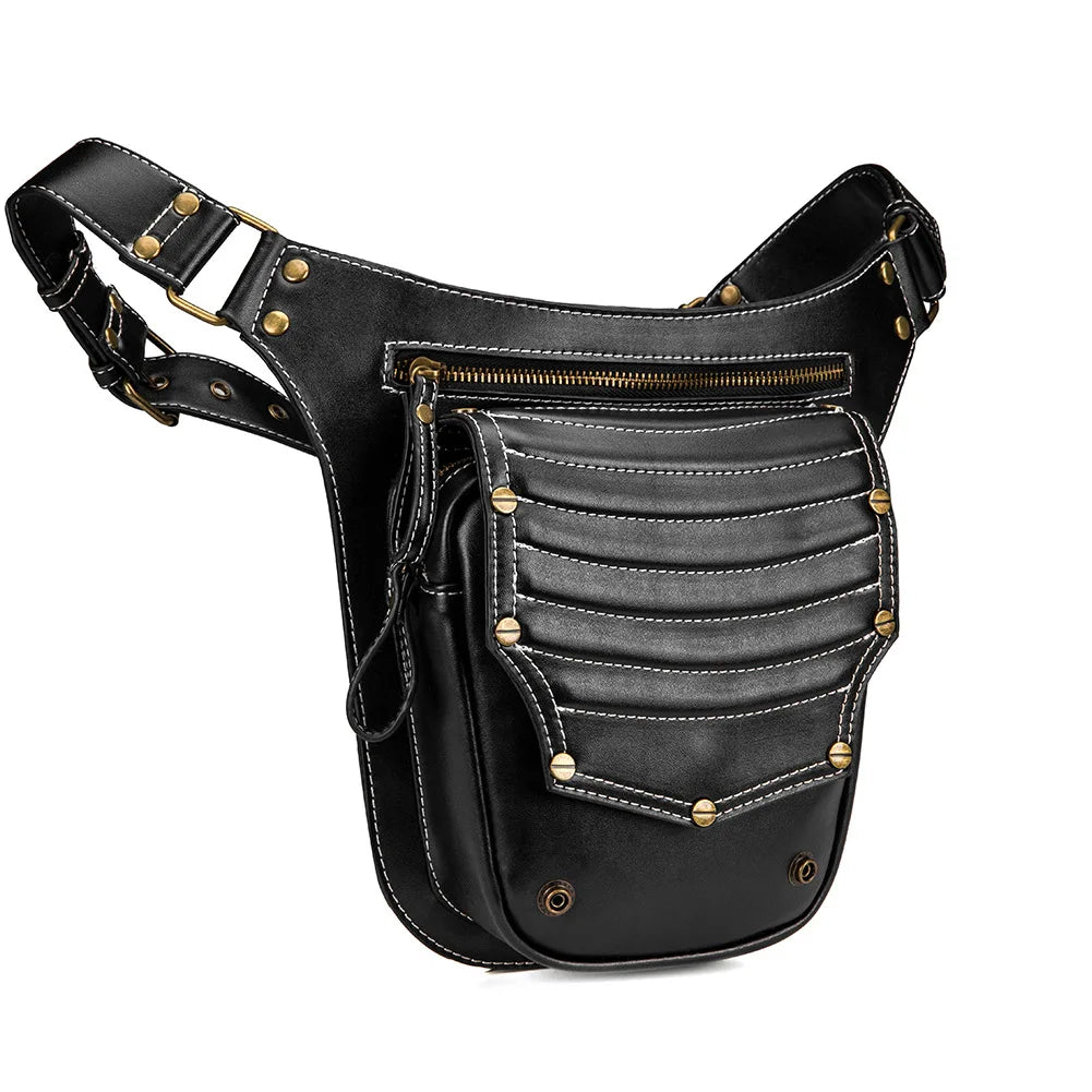 Retro Punk Messenger Bag Outdoor Waist Bag