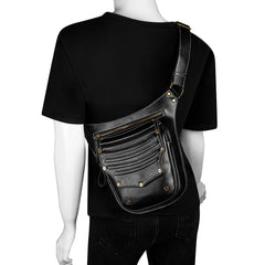 Retro Punk Messenger Bag Outdoor Waist Bag