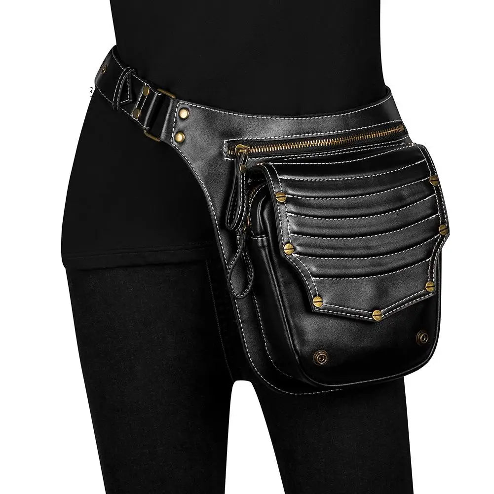 Retro Punk Messenger Bag Outdoor Waist Bag