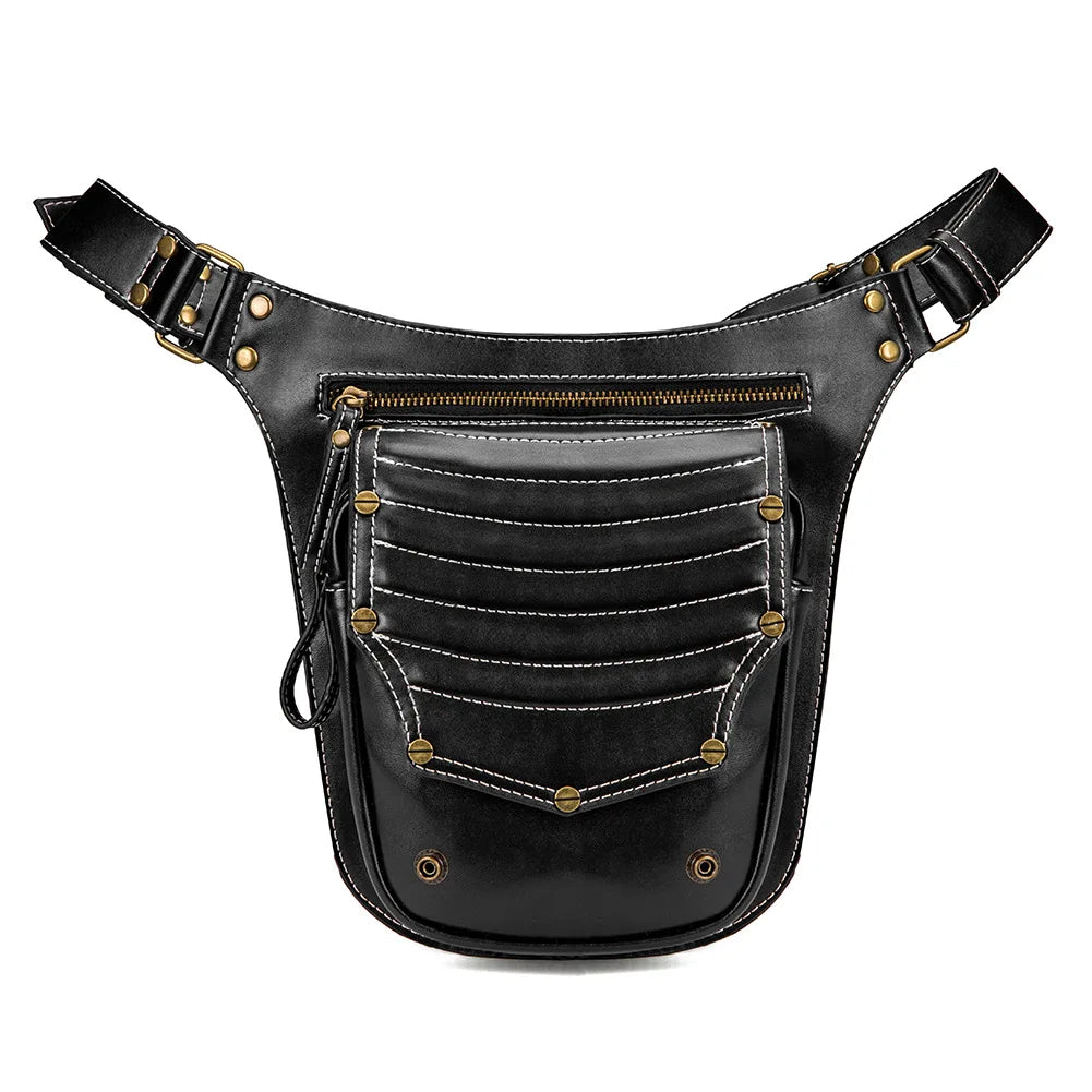 Retro Punk Messenger Bag Outdoor Waist Bag