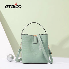 Bucket Shoulder Bag Drawstring Crossbody Bag Women Handbag