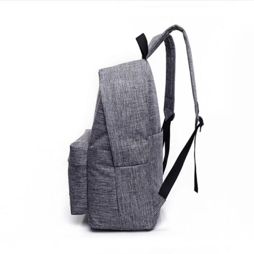 Canvas Men Women Backpacks School Bags Teenager Boy Girls Travel Laptop Mochila