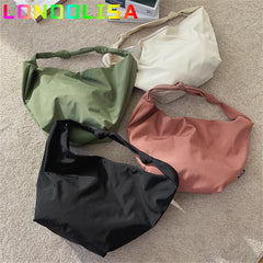 Canvas Totes Bags Women Casual Wild Ladies Hobos Handbags Large Capacity