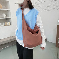 Canvas Tote Bags Women Casual Wild Ladies Hobos Handbags Large Capacity