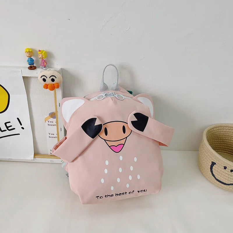 Cartoon Kids Backpack Schoolbag Kindergarten Book Bag Travel Snack Bag