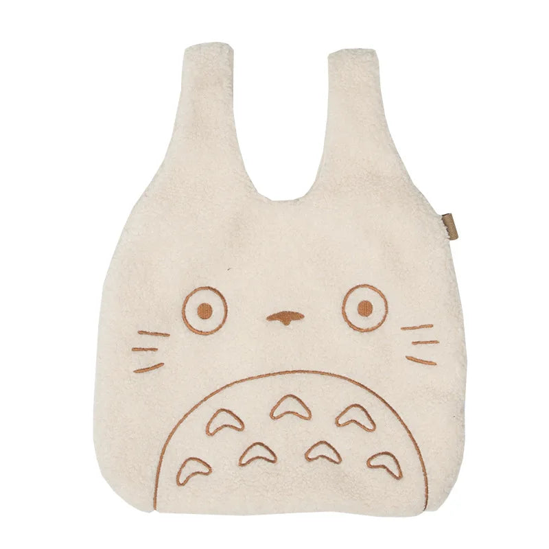 Totoro Embroidery Handbag for Women Girls
