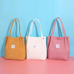 Corduroy Shoulder Bags Casual Handbags