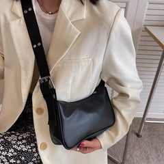 Casual Ladies Shoulder Bag Adjusted Strap Crossbody Bags For Women Solid Handbag