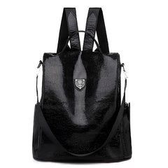 Women Backpacks PU Leather School Shoulder Bag With Bear