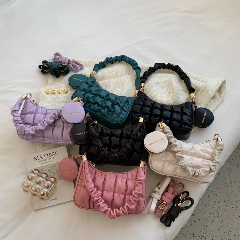 Small Clutch Crossbody Shoulder Bag Green Winter Handbags