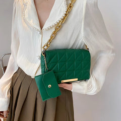 Chain Strap Shoulder Bag Flap Underarm Bags For Women Ladies Handbags