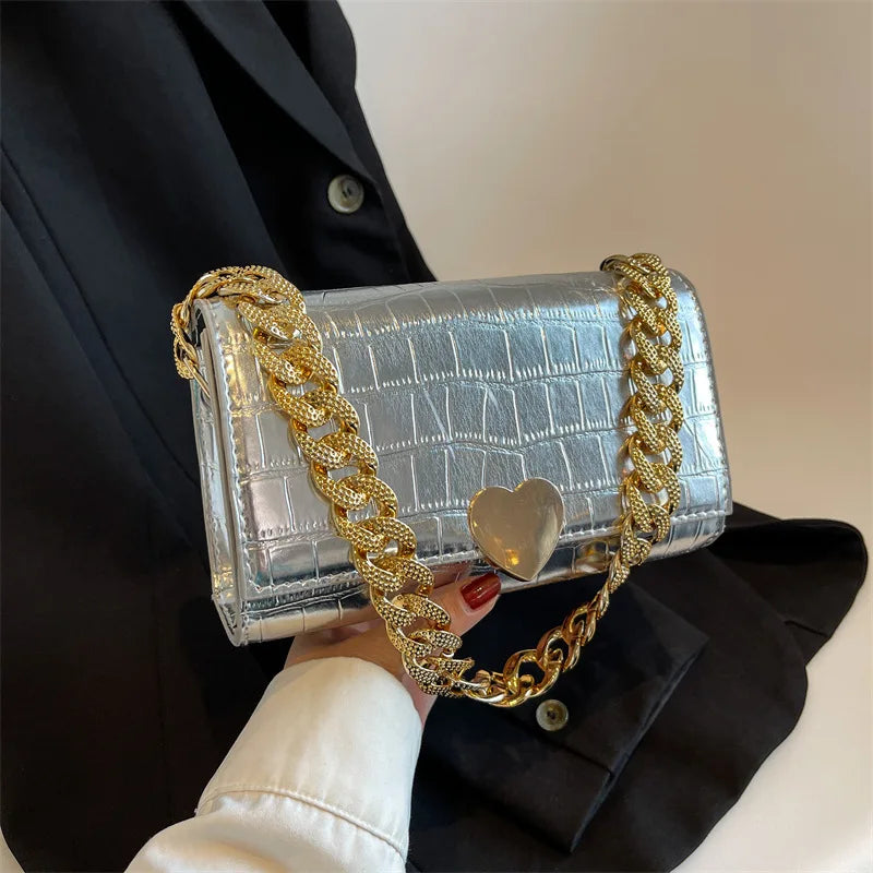 Chain Strap Women Shoulder Bag Handbags And Purses Ladies Underarm Bags