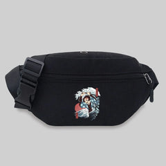 Wave Pattern Chest Messenger Bag Women Travel Waist Crossbody Bag