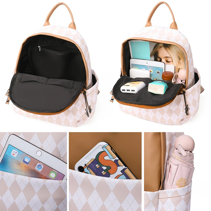 Classic Leather Backpack & Shoulder Bag Combo