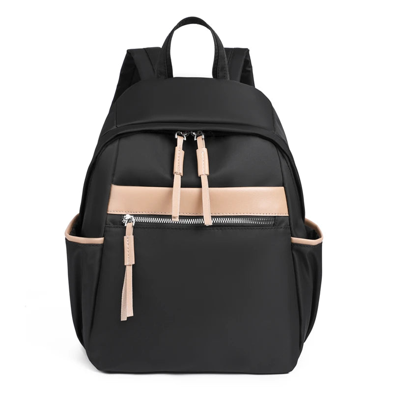 College Student Backpack High Nylon Fabric Lightweight Travel Women's Backpack