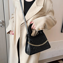 Crossbody Bags Peach Heart Handle Purse Handbag Crocodile Bags for Women