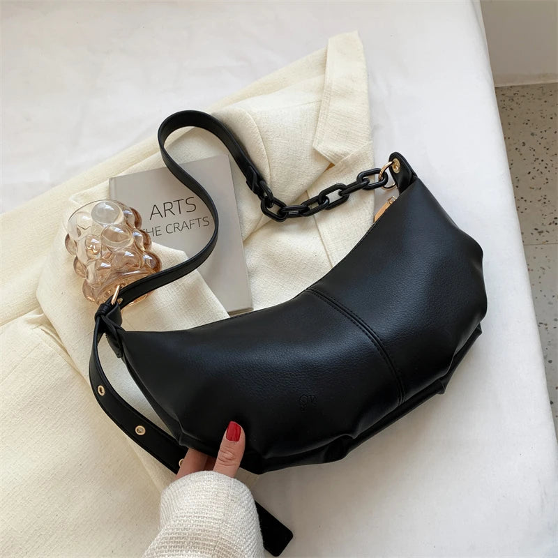 Women's Crossbody Bag Soft Leather Shoulder Hobo Handbag
