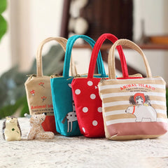 Girls Cartoon Coin Purse Hand Carry Change Bag Animal Print Mini Wallet