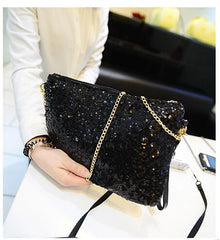 Sparkling Bling Sequins Evening Party Clutch Bag Handbag Women