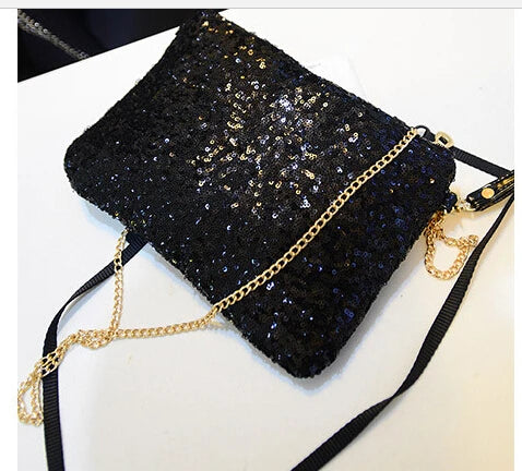 Sparkling Bling Sequins Evening Party Clutch Bag Handbag Women