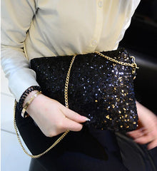 Sparkling Bling Sequins Evening Party Clutch Bag Handbag Women