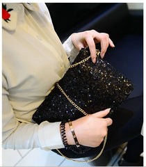 Sparkling Bling Sequins Evening Party Clutch Bag Handbag Women