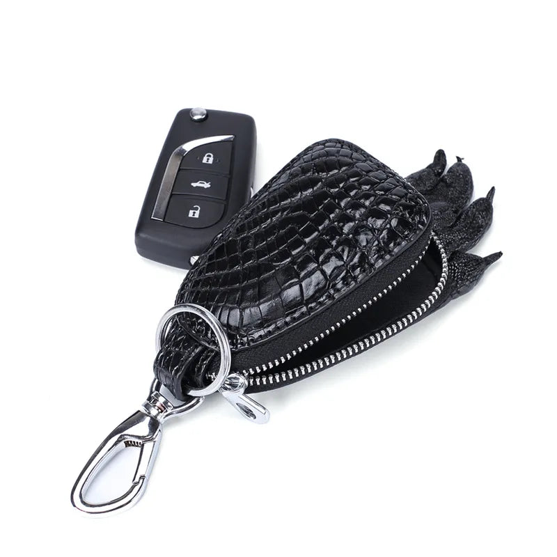 Crocodile Leather Men Key Bag Business Leather Car Key Holder