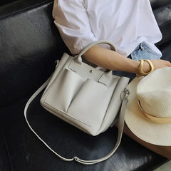 Stylish Women's Shoulder Bag - Large Capacity PU Leather