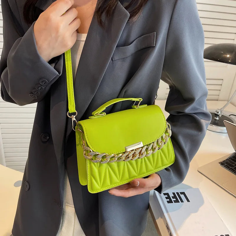 Shoulder Bag Chain Crossbody Bags for Women Ladies Handbags and Purses