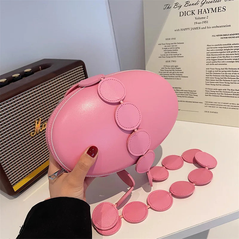 Round Handbag Women Crossbody Party Clutch Evening Bags