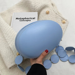 Green Pink Round Handbag Crossbody Bags