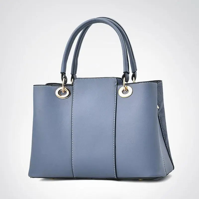 Women PU Leather Bag Large Capacity Shoulder Bags Casual Tote Top-handle HandBag