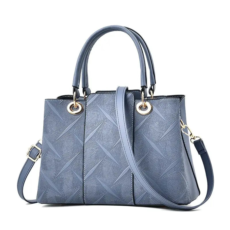 Women PU Leather Bag Large Capacity Shoulder Bags Casual Tote Top-handle HandBag