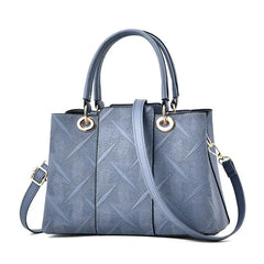 Women PU Leather Bag Large Capacity Shoulder Bags Casual Tote Top-handle HandBag