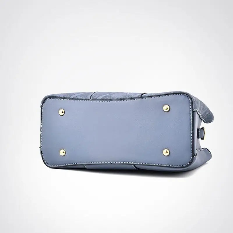 Women PU Leather Bag Large Capacity Shoulder Bags Casual Tote Top-handle HandBag