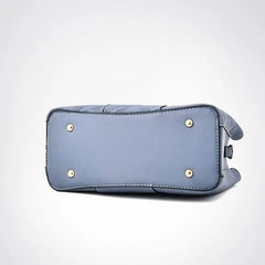Women PU Leather Bag Large Capacity Shoulder Bags Casual Tote Top-handle HandBag