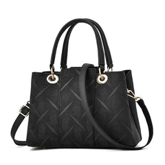 Women PU Leather Bag Large Capacity Shoulder Bags Casual Tote Top-handle HandBag