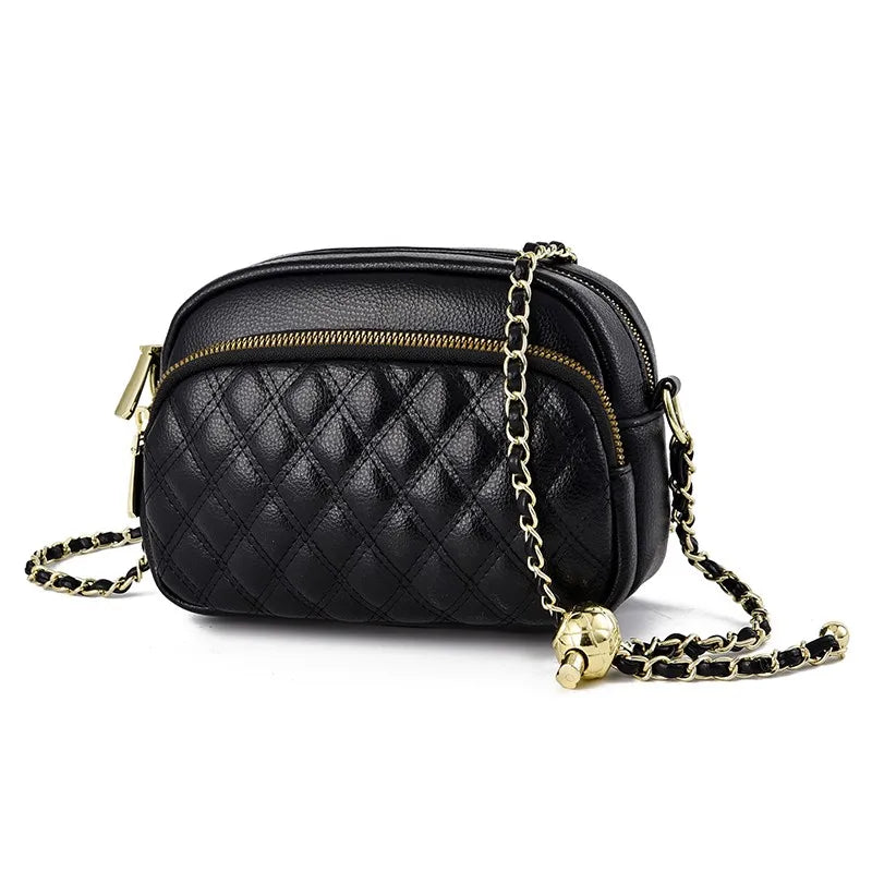 Diamond Lattice PU Leather Women Handbags Lady's Shoulder Crossbody Bag