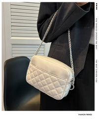 Diamond Lattice Women Bags Chain Square Shoulder Bag Crossbody Lady Purses