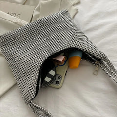 Diamond-Studded Evening Bag Rhinestone Underarm Bag Shoulder Handbag