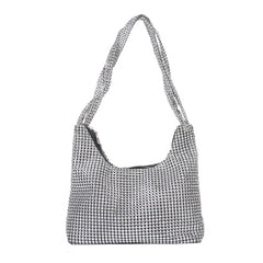 Diamond-Studded Evening Bag Rhinestone Underarm Bag Shoulder Handbag