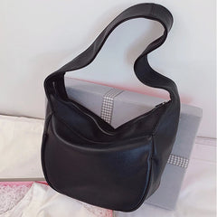 Women's Large Capacity Shoulder Bag PU Leather Crossbody Messenger Handbag
