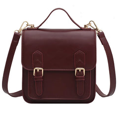 Vintage PU Leather Tote Bag Women's Handbag