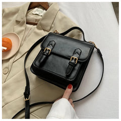 Vintage PU Leather Tote Bag Women's Handbag