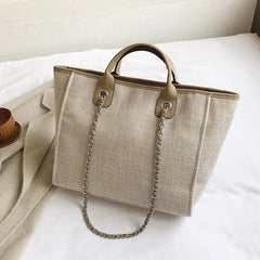 European/American Bucket Bag Chain Tote High Capacity