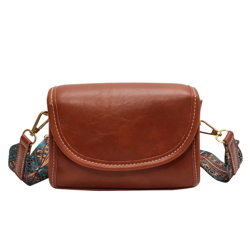 Autumn Vintage Shoulder Crossbody Bag Women Purse Handbag Small Square Bag