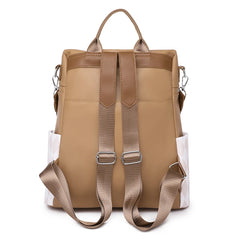 PU Leather Ladies Backpack Large Capacity Travel Shoulder Bag School Bag