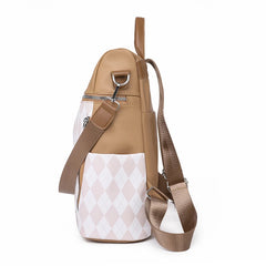 PU Leather Ladies Backpack Large Capacity Travel Shoulder Bag School Bag