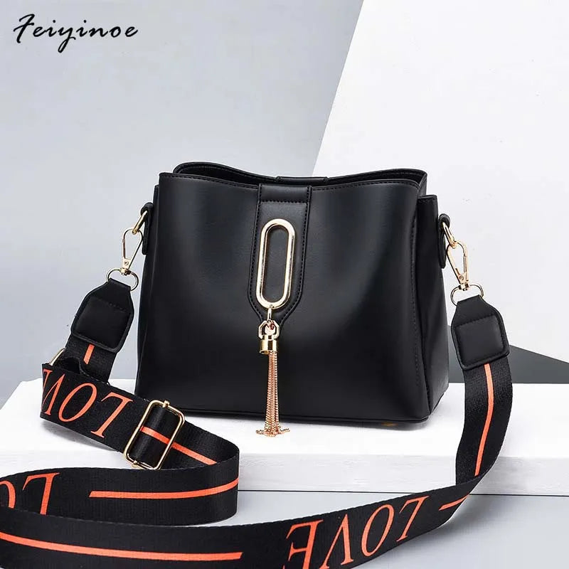 Crossbody Bag Shoulder Bag Women Bags PU Leather Bucket Bag
