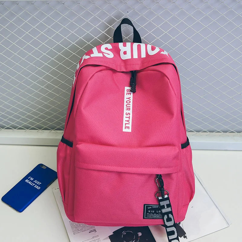 Cartoon Women School Bag Travel Backpack For Girls Teenager Stylish Laptop Bag R